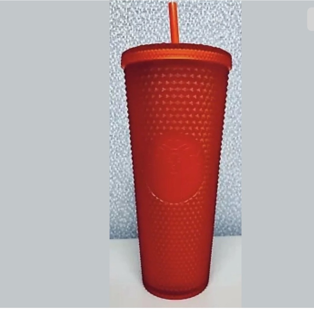 Starbucks 2021 Red Matte Soft Studded Tumbler